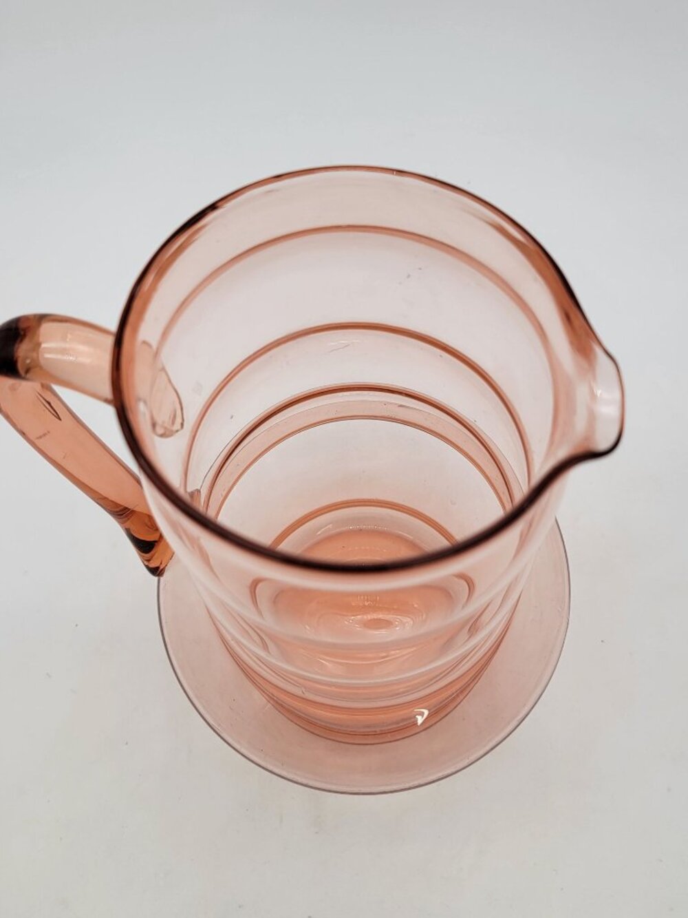 Dunbar Glass Pink Ombre Pitcher Vintage USA Glassware - Picture 5 of 8